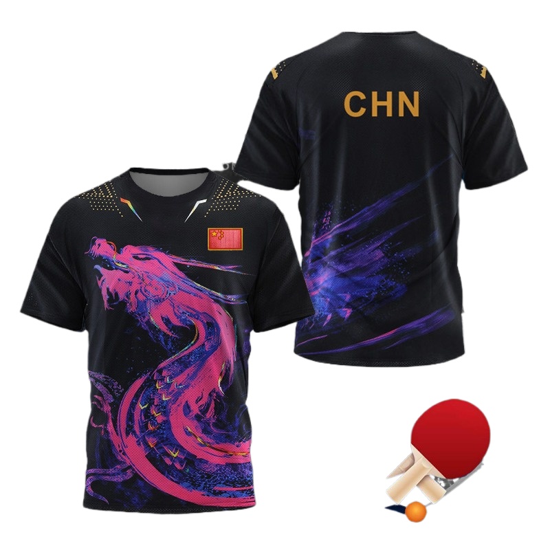 CINA Dragon T-shirt grafica da - Table Tennis Zhang Jike recensione e prezzo